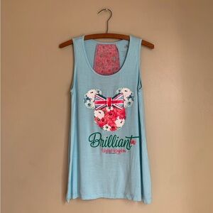 Disney parks tank top united kingdom epcot showcase aroundd the world shirt top